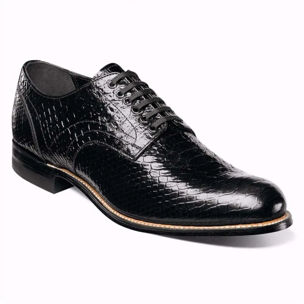 Stacy Adams Madison Black Anaconda Print Oxford