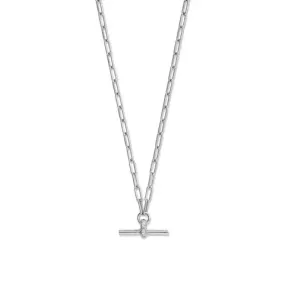 Sterling Silver Cubic Zirconia Toggle Bar Necklace for Women