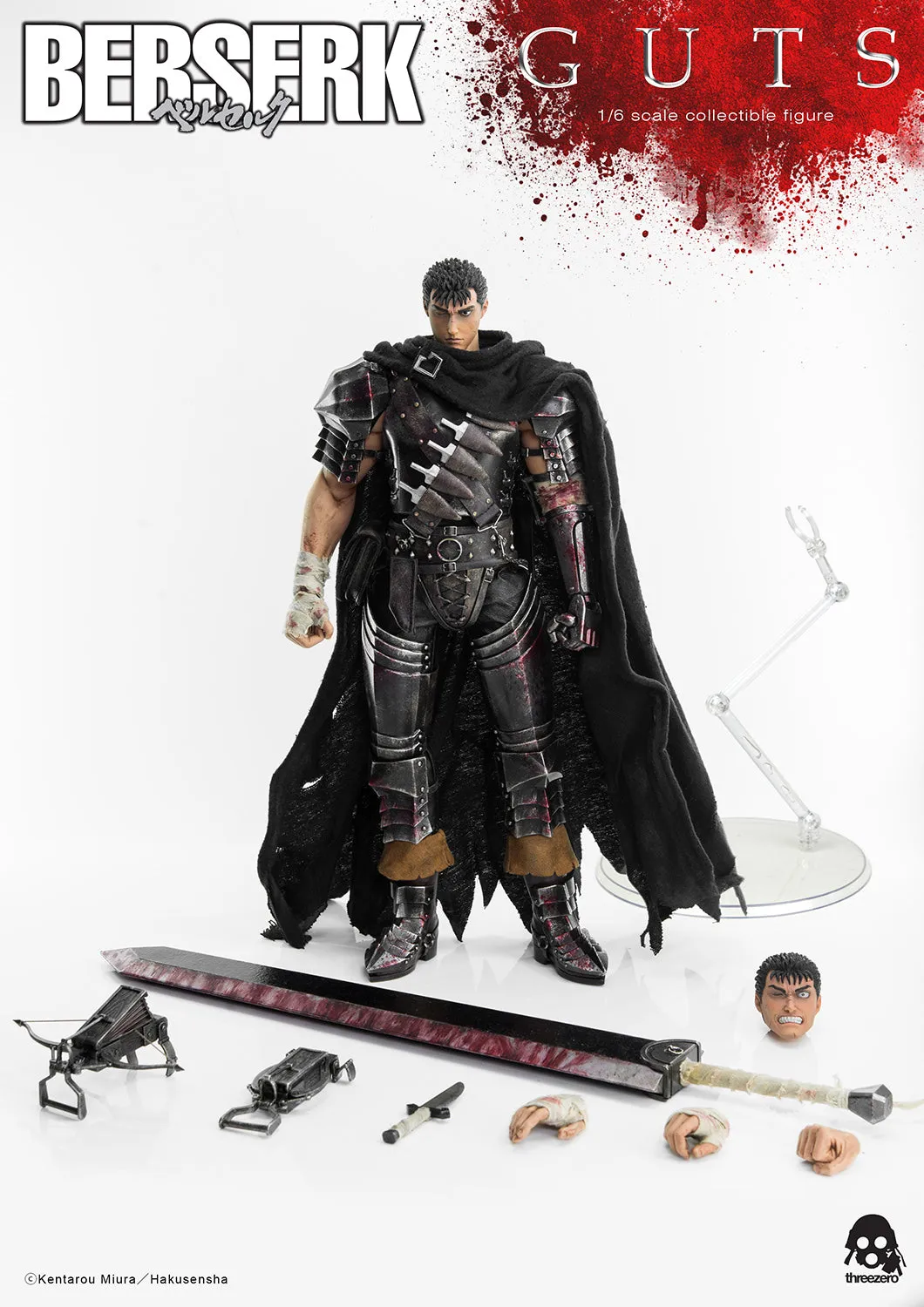 Threezero Berserk Guts (Black Swordsman) Sixth Scale Figure