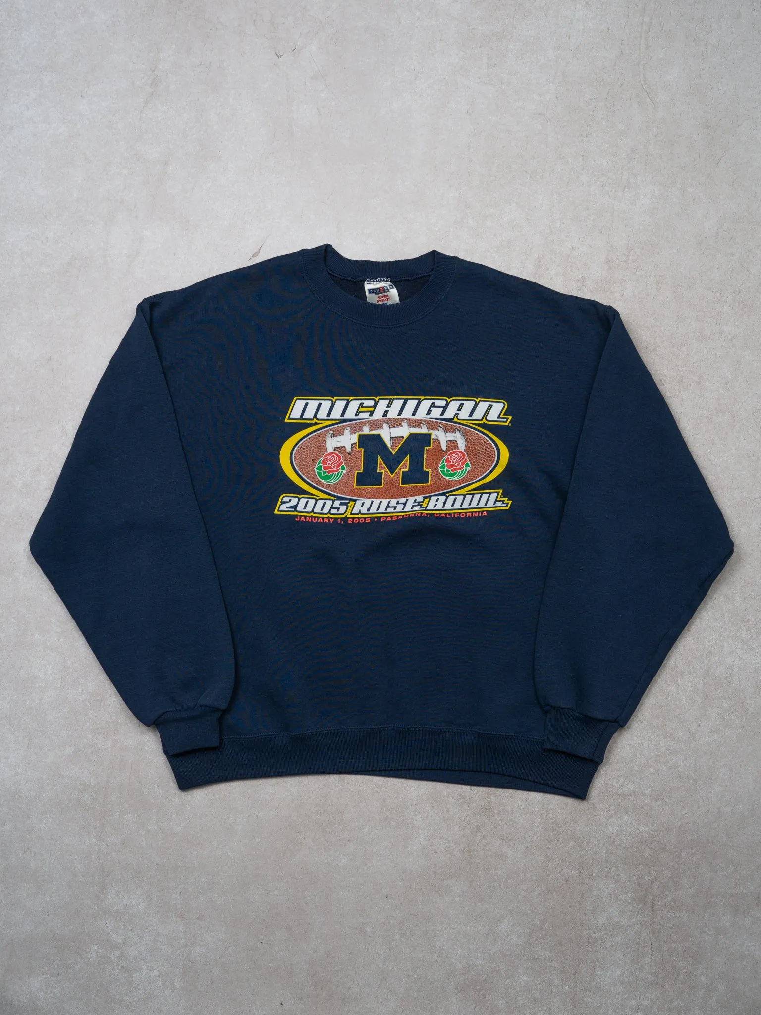 Vintage '05 Navy Michigan State Rose Bowl Crewneck (L)