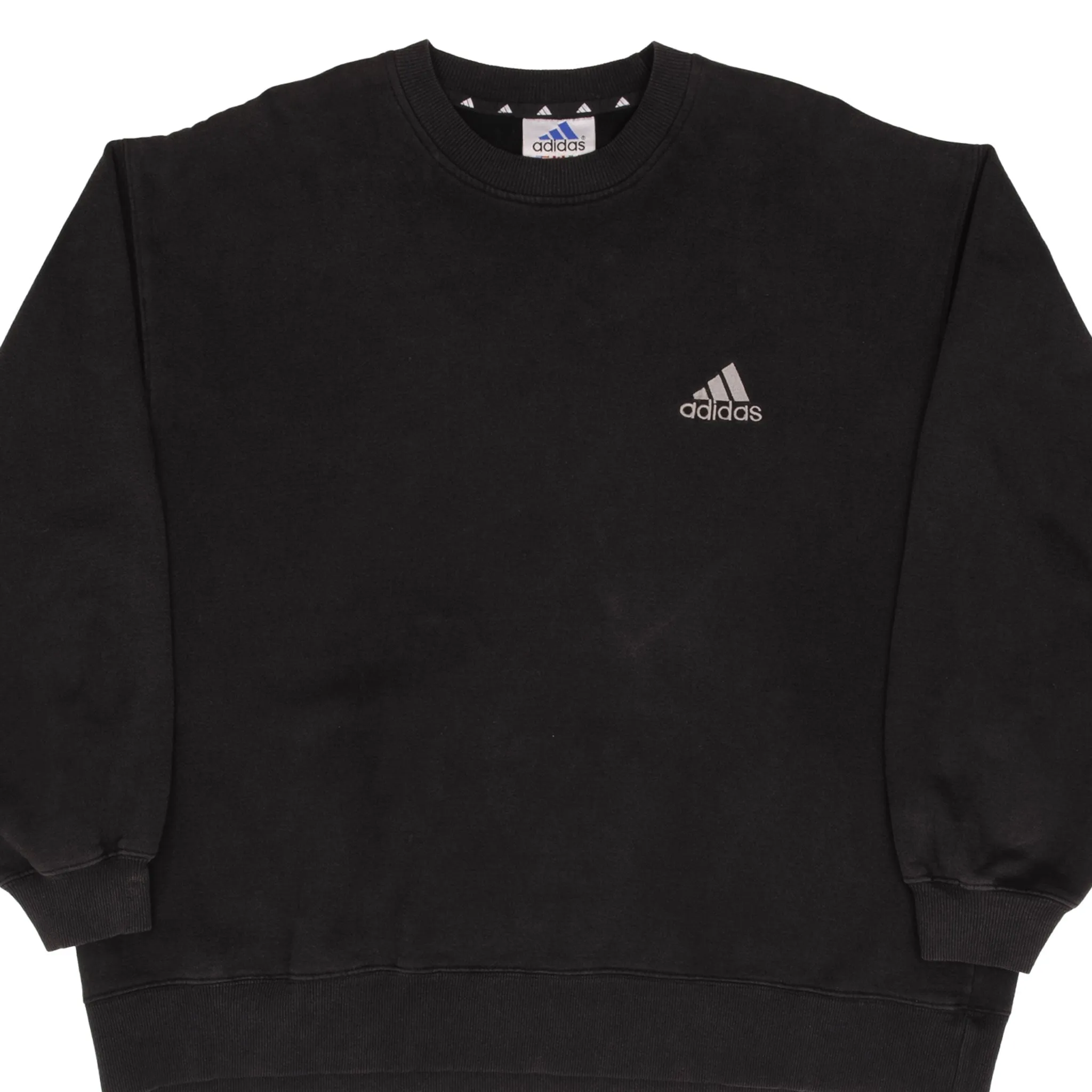 VINTAGE ADIDAS CLASSIC BLACK CREWNECK SWEATSHIRT 1990S SIZE XL