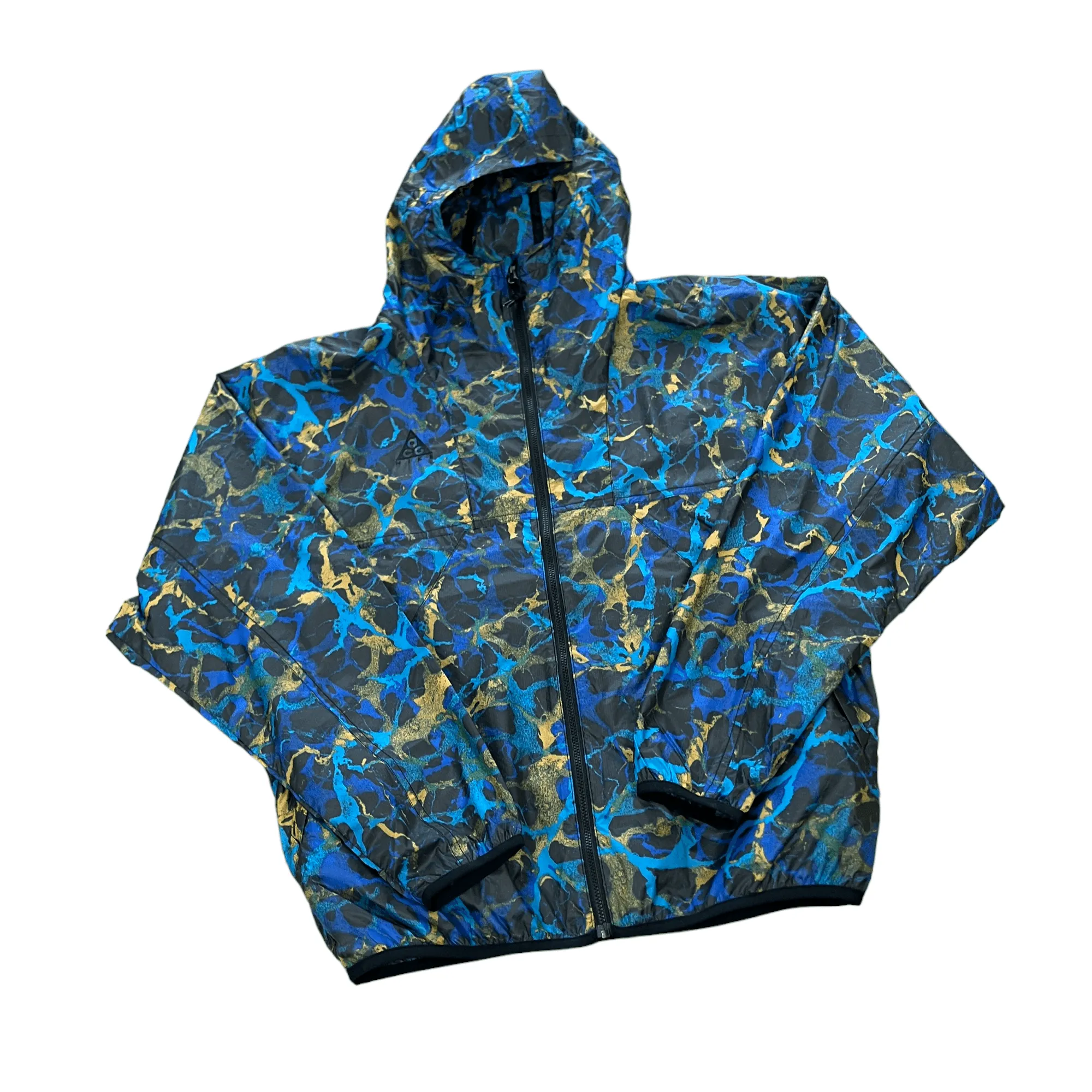 Vintage Blue   Yellow Nike ACG Jacket - Medium