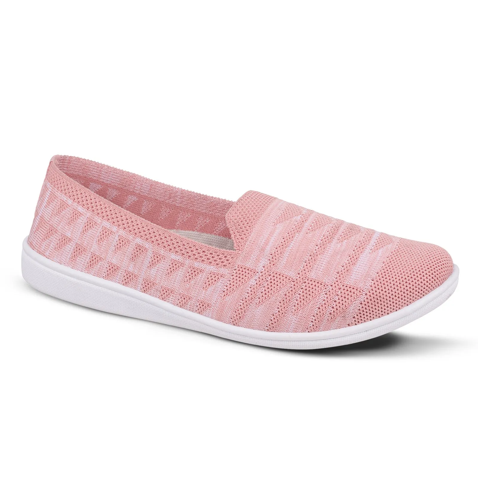 Walkaroo Womens Melange Belly Shoes - WC4943 Peach