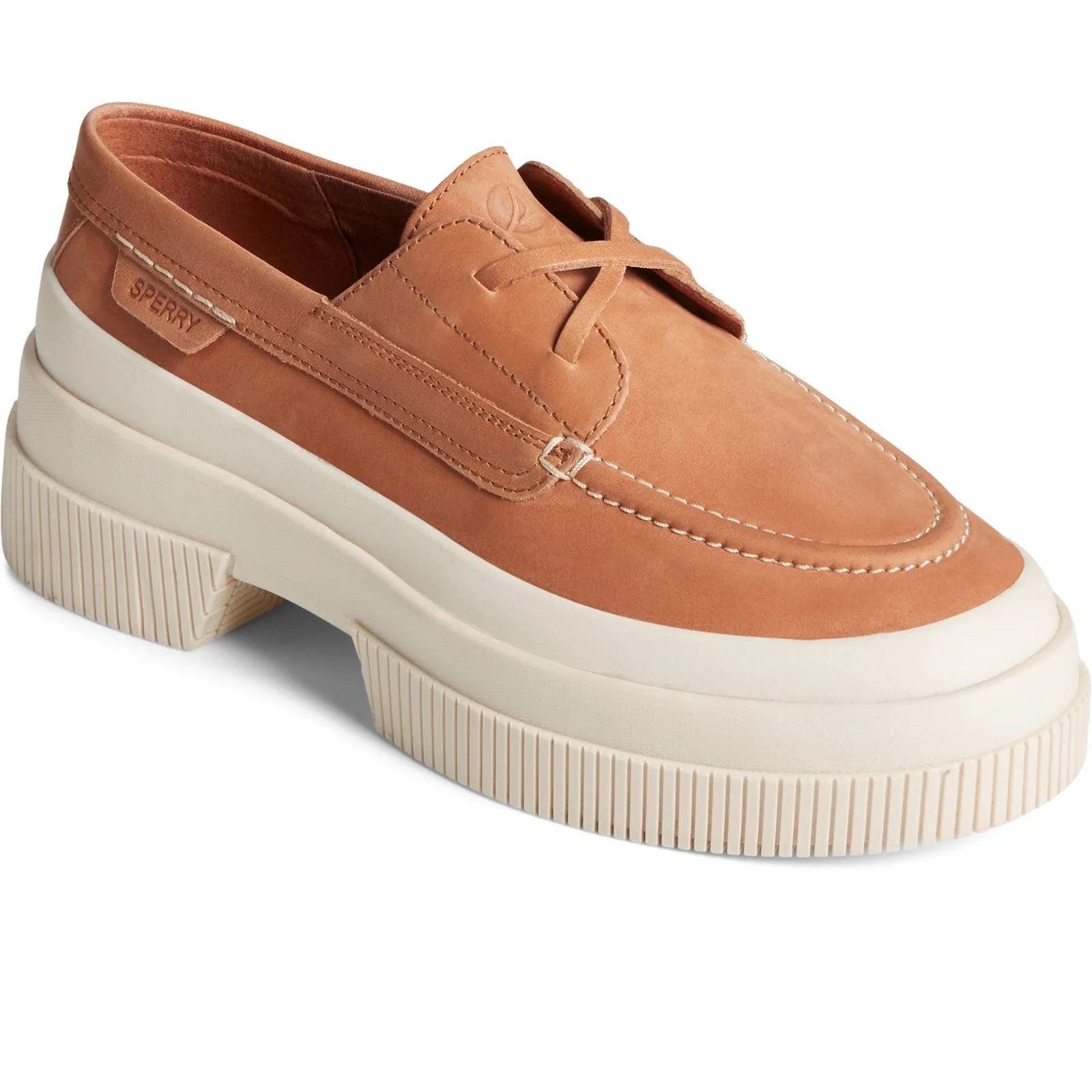 Women's Highland Platform Boat Shoes Tan