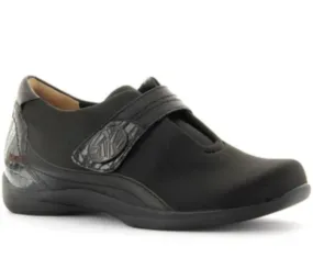 Ziera Unique Black Support Shoe